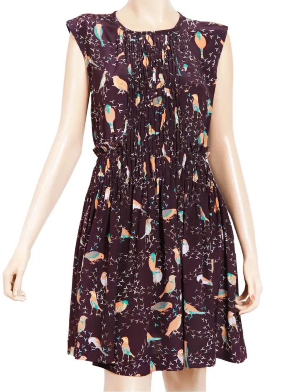 See By Chloe Bird Print Dress Size 4